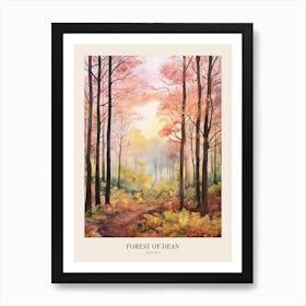 Autumn Forest Landscape Forest Of Dean England 1 Poster Art Print