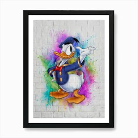 Donald Duck (2) Art Print