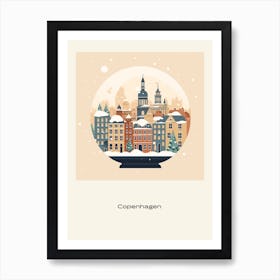 Copenhagen Denmark 1 Snowglobe Poster Art Print