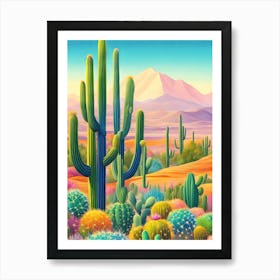 Cactus Desert 1 Art Print