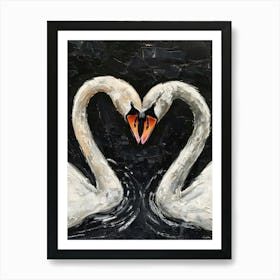 Love Swans Art Print