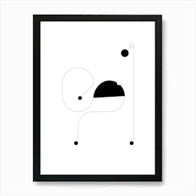 Minimalist snail poster Art Print