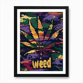 Colorful Cannabis Dreams Art Print