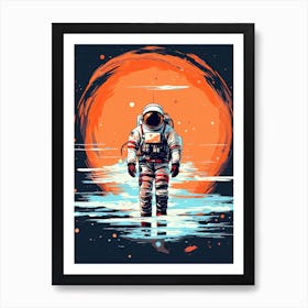 Interstellar Wanderer: Astronaut's Path Art Print