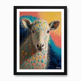 Splatter Cow Art Print