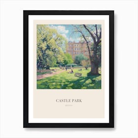 Castle Park Bristol 3 Vintage Cezanne Inspired Poster Art Print