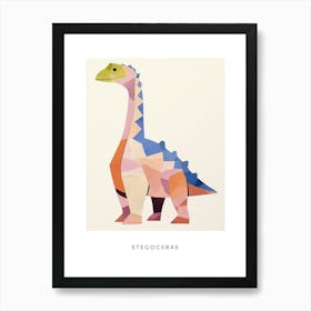 Nursery Dinosaur Art Stegoceras Poster Art Print