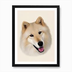 Samoyed Illustration Dog Art Print