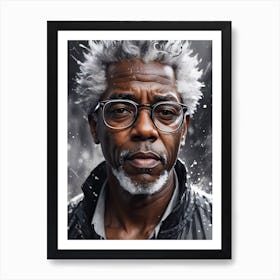 Man In Glasses Art Print