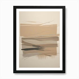 Muted Neutrals Abstract 11 Living Room Art Print (1) Art Print