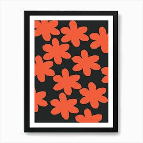 Orange Flowers Art Print