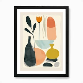 Cute Objects Abstract Collection 12 Art Print