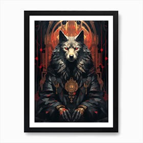 Wolf King Art Print