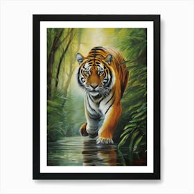 Tiger In The Jungle 2 Art Print