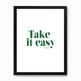 Take It Easy The Eagles Inspired Retro Poster