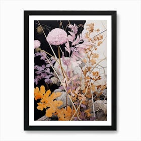 Flower Illustration Statice 4 Art Print