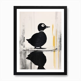 Miniamlist Black Duckling Art Print
