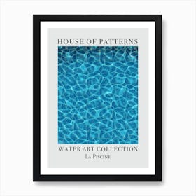 House Of Patterns La Piscine Water 17 Art Print