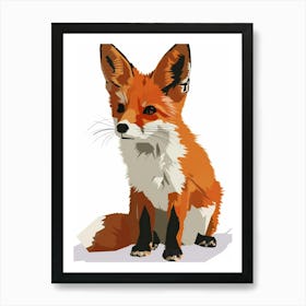 Fox Illustration 14 Art Print