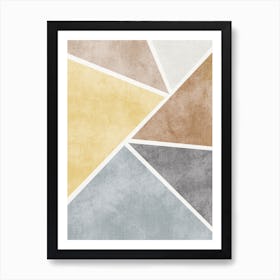 Abstract Triangles Canvas Art Art Print