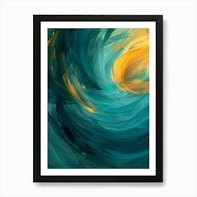 Abstract Swirl Painting Art Print