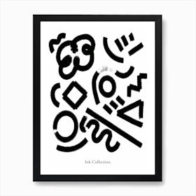 Ink Collection Art Print