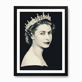 Queen Elizabeth Ii Portrait Art Print