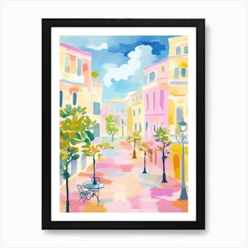 Salerno, Italy Colourful View 2 Art Print