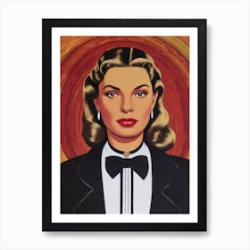 Lauren Bacall Illustration Movies Art Print