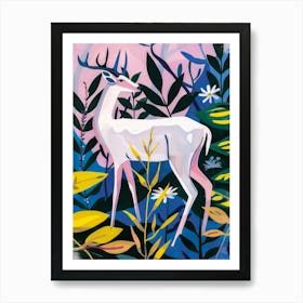 Deer In The Forest 10 Art Print