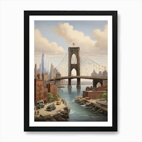 Default Manhanttan Bridge New York Brooklyn Travel Art Print 1 Art Print