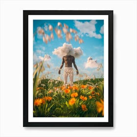 Head In The Clouds Feet On The Ground Art Print