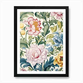 Floral Wallpaper 79 Art Print