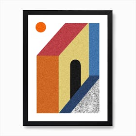 Geometric Building Art Print