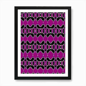 Purple Abstract Pattern Art Print