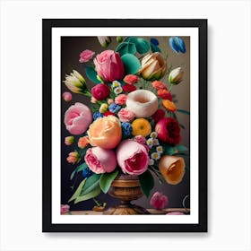 Flowers In A Vase 14 Art Print