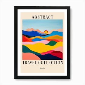 Abstract Travel Collection Poster Namibia 4 Affiche