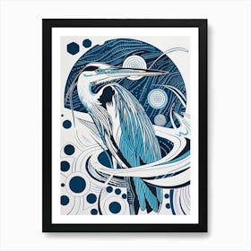 Blue Heron 13 Art Print