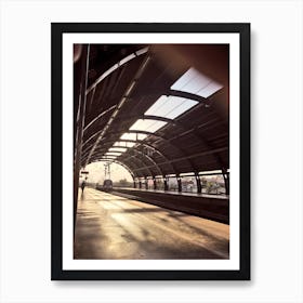 Train Station - Train Stock Videos & Royalty-Free Footage Art Print