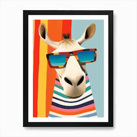 Little Camel 2 Wearing Sunglasses Art Print