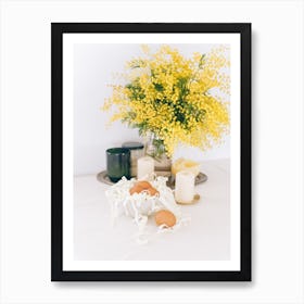 Yellow Mimosa Flowers 4 Art Print