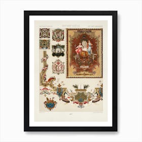 17th And 18th Century Pattern, Albert Racine 1 Art Print