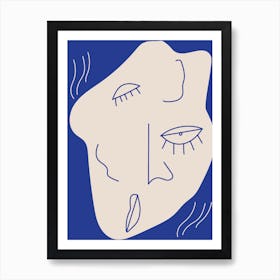 Face Of A Woman Abstract Art Print Art Print