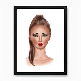 Woman'S Face  Art Print