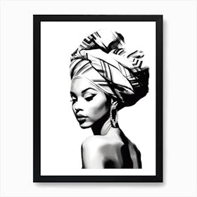 Black Woman In A Turban Art Print