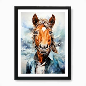 Horse Portrait animal Art Print
