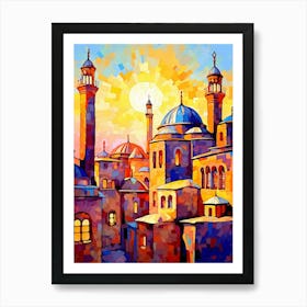 Hagia Sophia Ayasofya Pixel Art 11 Art Print