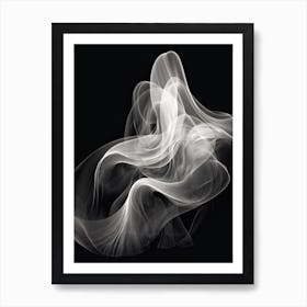 Black Art Smoke Art Print
