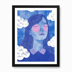 Dreaming Girl 2 Art Print