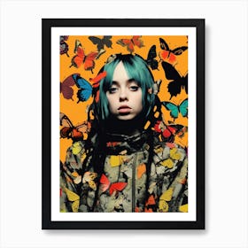 Billie Eilish Butterfly Collage 5 Poster